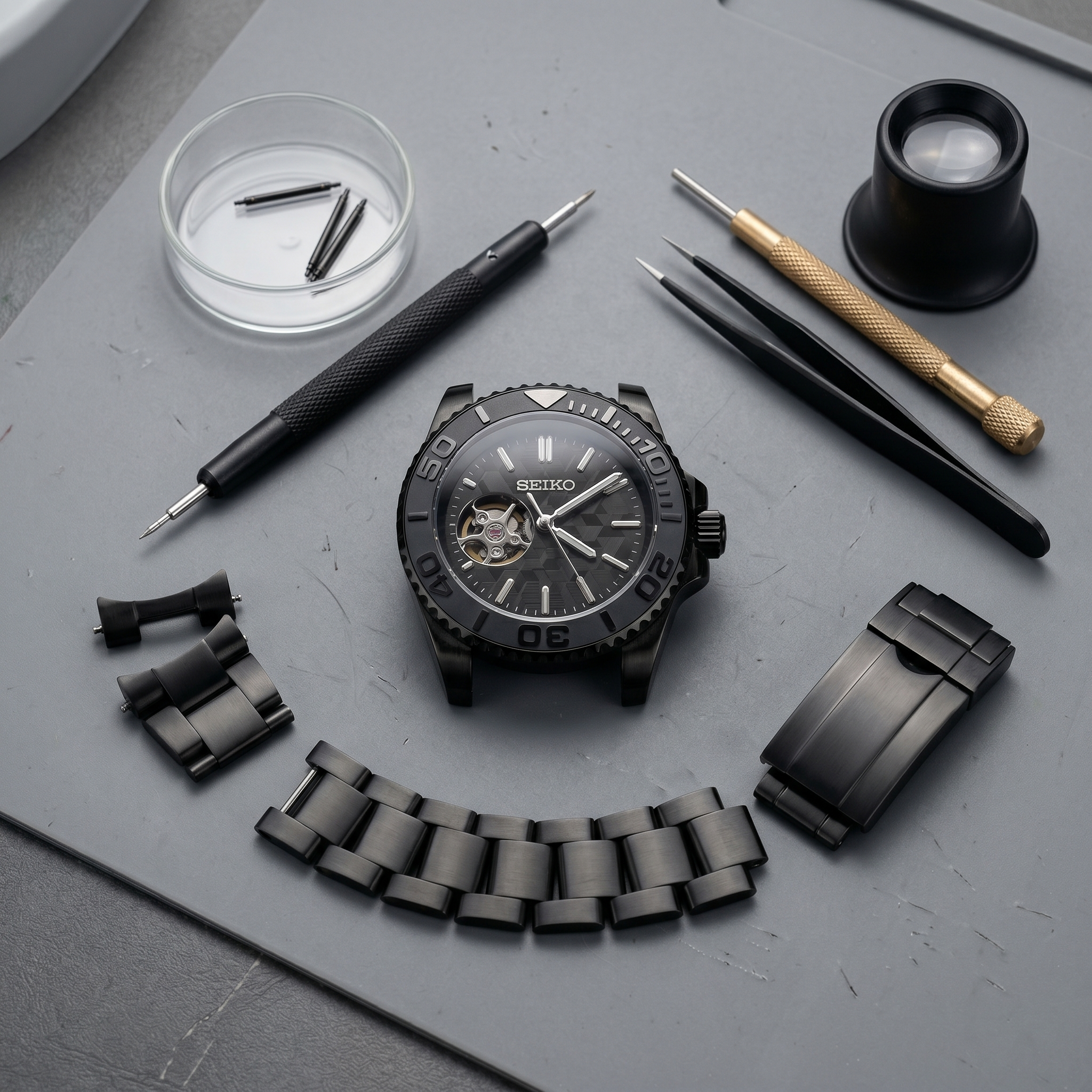 Saint Valmont Abyss - ALL BLACK (OPEN HEART) — Craftmanship detail