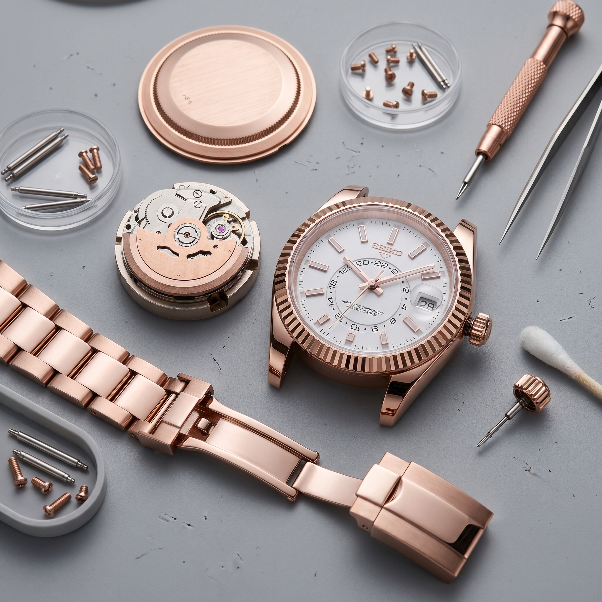 Saint Valmont Aéris - Rose Gold White — Craftmanship detail