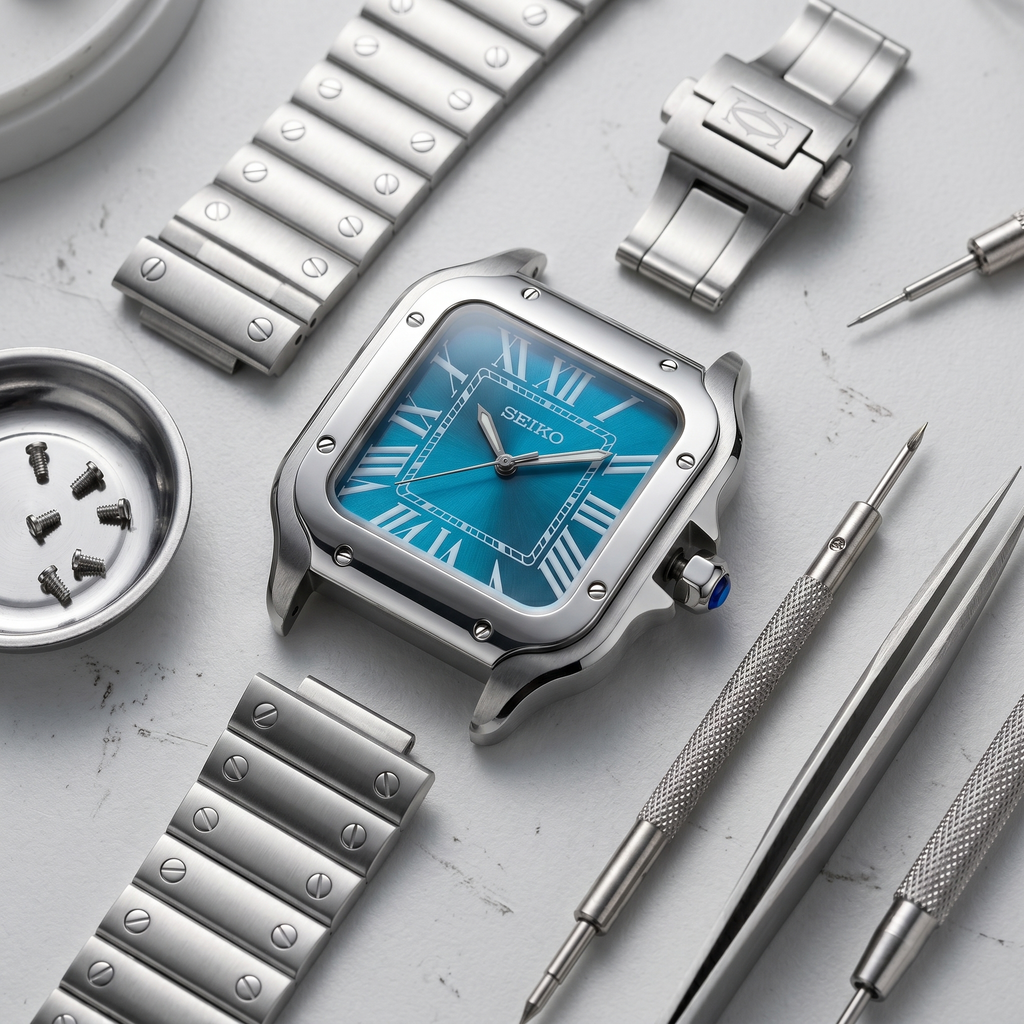 Saint Valmont Carré - BLUE - Craftmanship