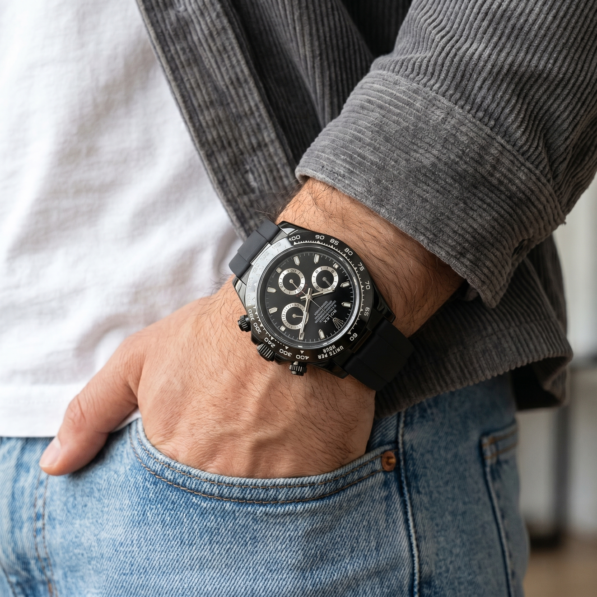 Saint Valmont Chronis - BLACKED OUT — Lifestyle wrist