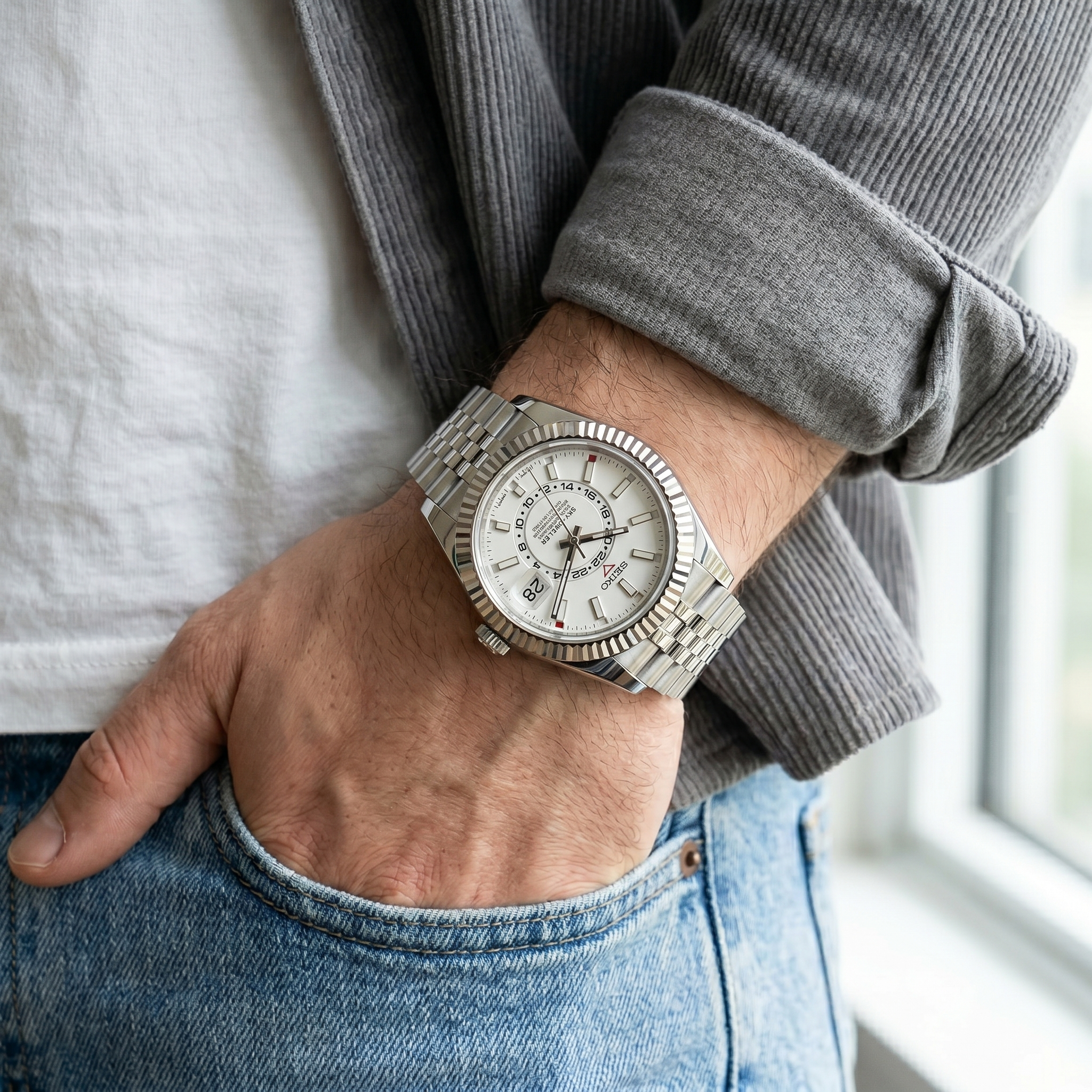 Saint Valmont Aéris - Ghost White — Lifestyle wrist