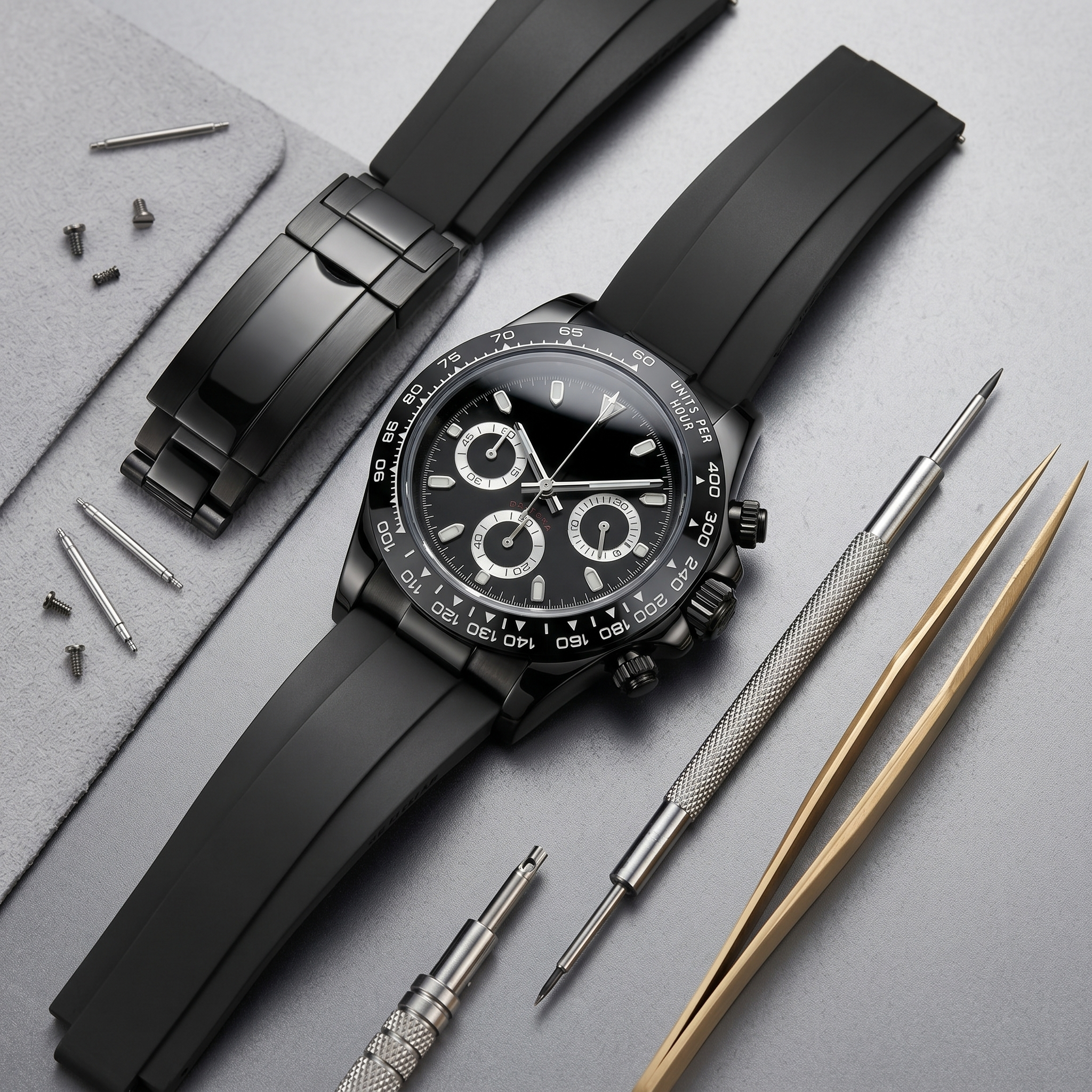 Saint Valmont Chronis - BLACKED OUT — Craftmanship detail