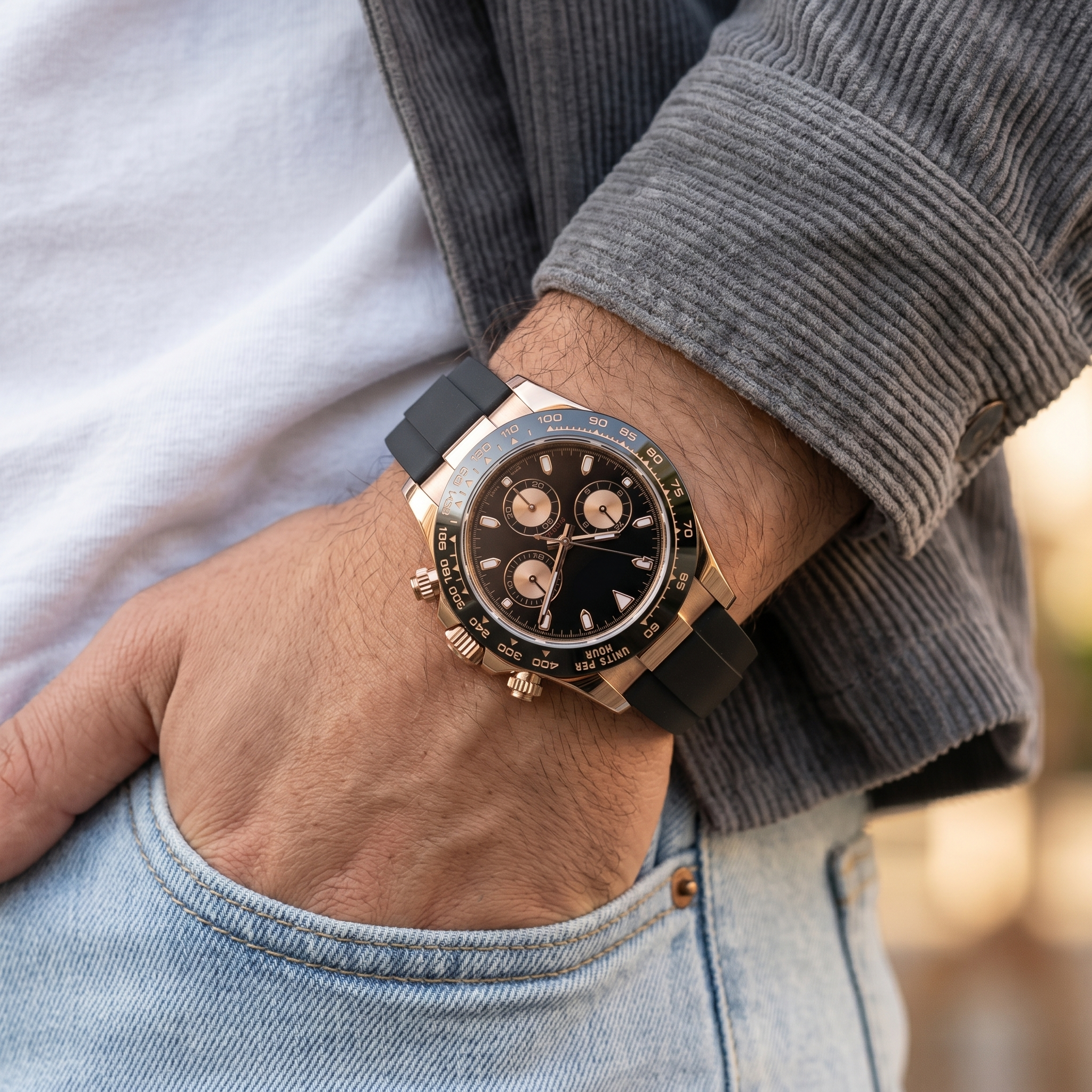 Saint Valmont Chronis - BLACK ROSE — Lifestyle wrist