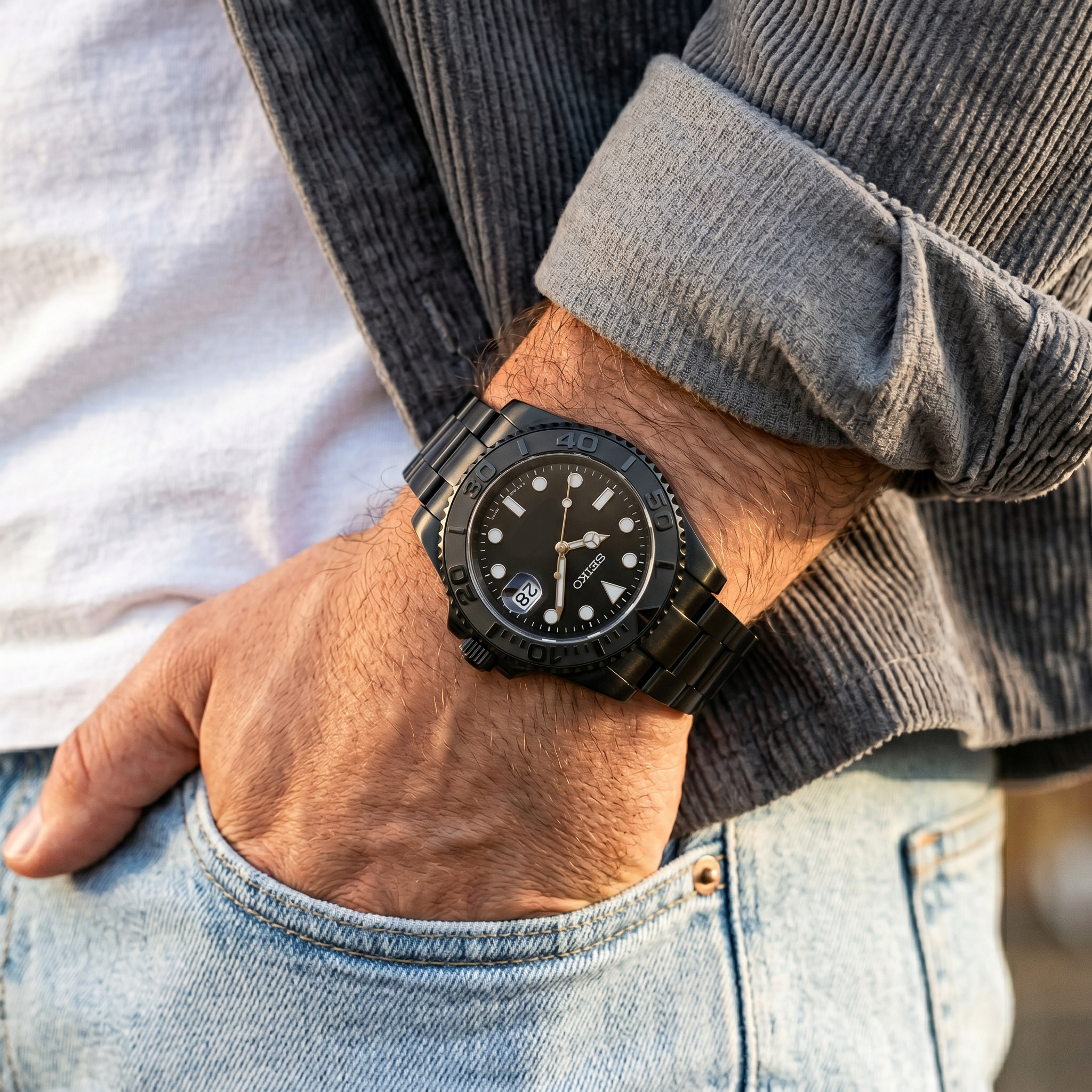 Saint Valmont Abyss - ALL BLACK — Lifestyle wrist