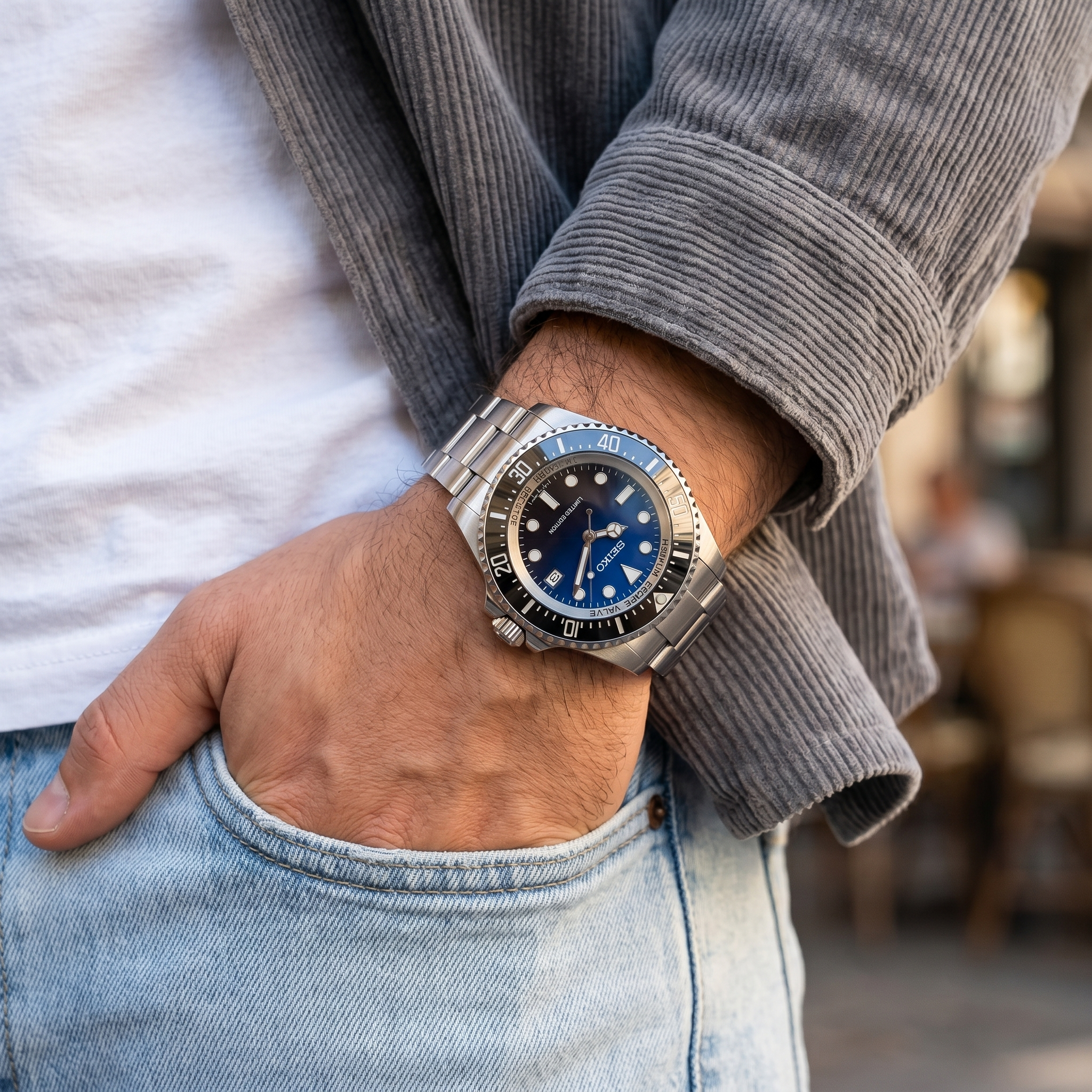 Saint Valmont Abyss - DEEPSEA BLUE — Lifestyle wrist