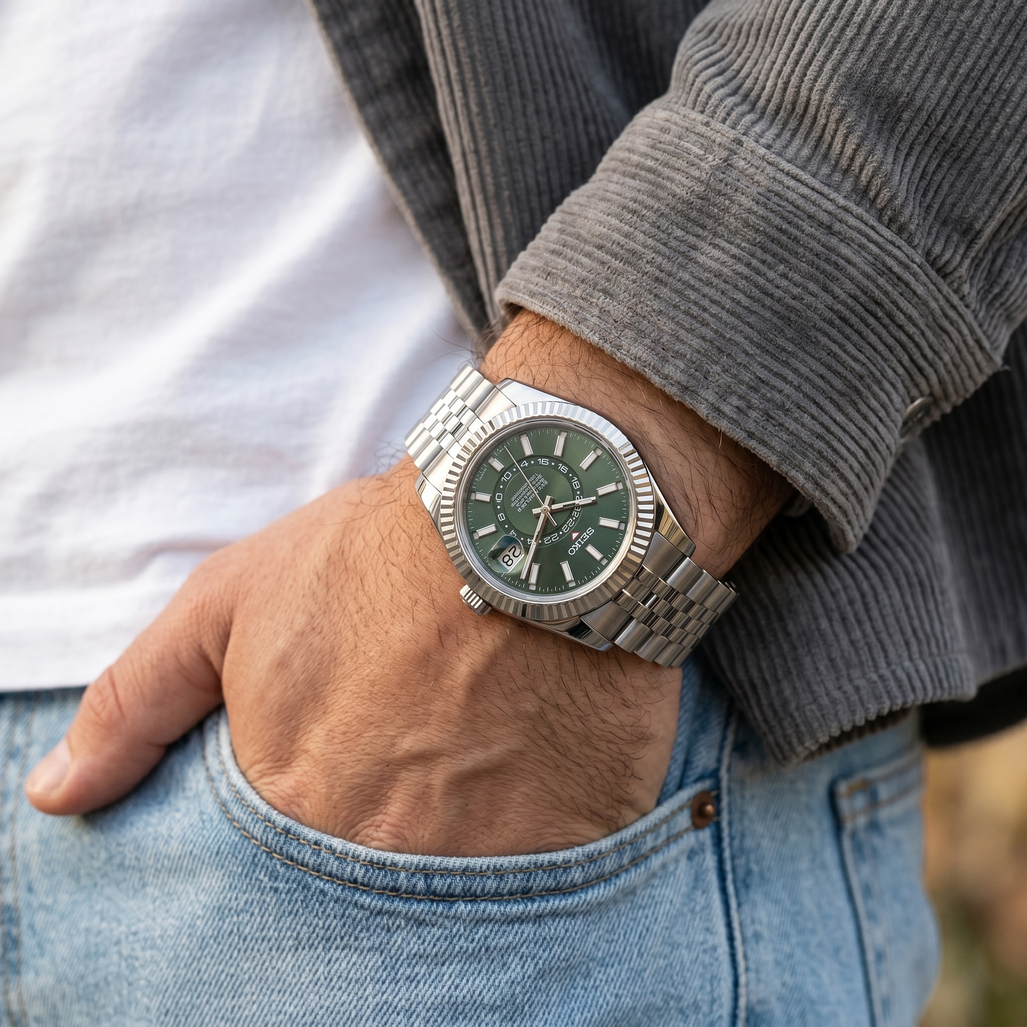 Saint Valmont Aéris - Mint Green — Lifestyle wrist