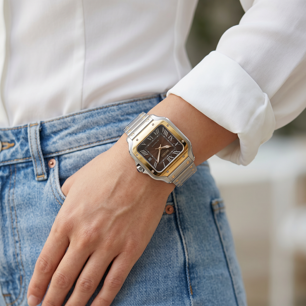 Saint Valmont Carré - TWO-TONE - BROWN - Lifestyle