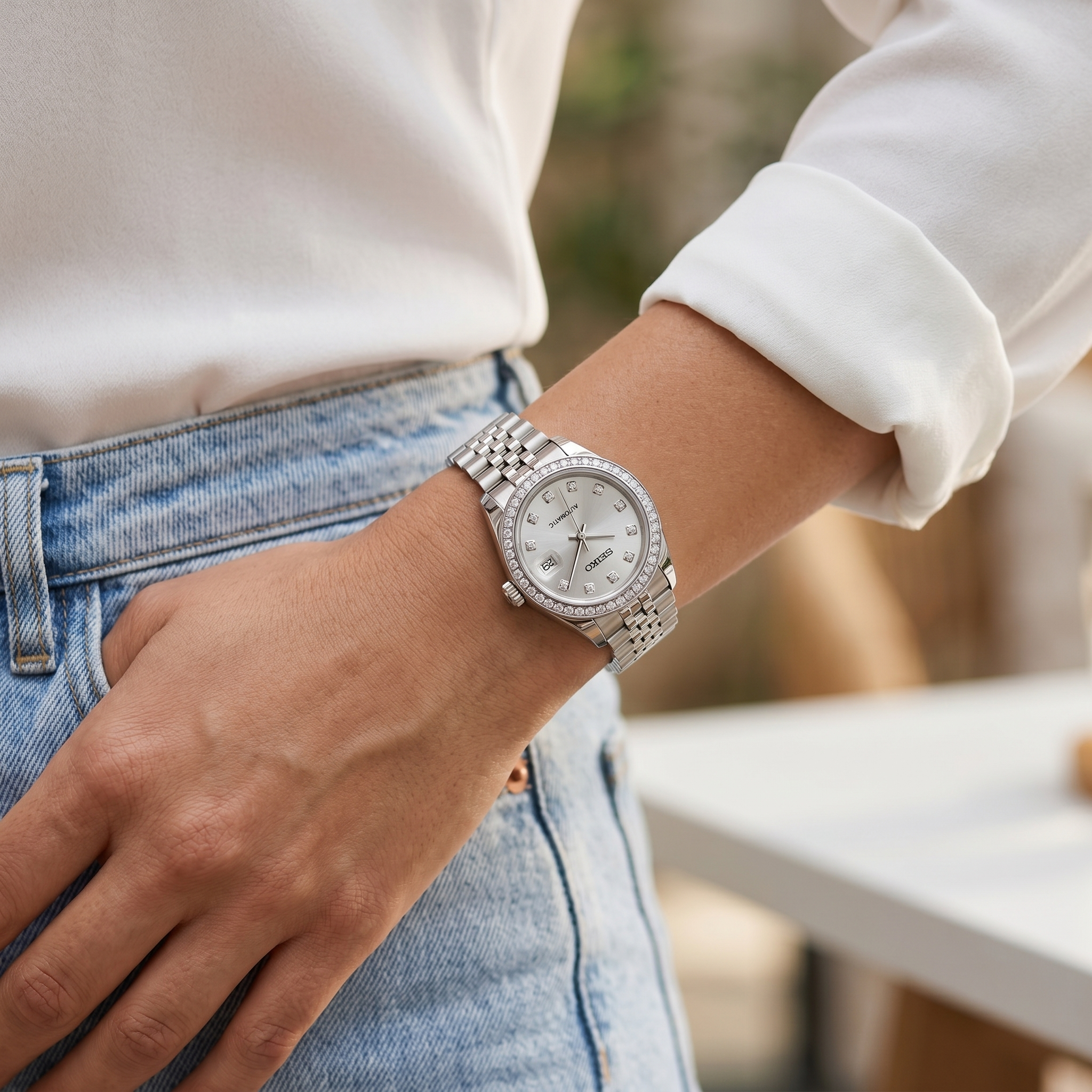 Saint Valmont Élise - DIAMOND SILVER — Lifestyle wrist