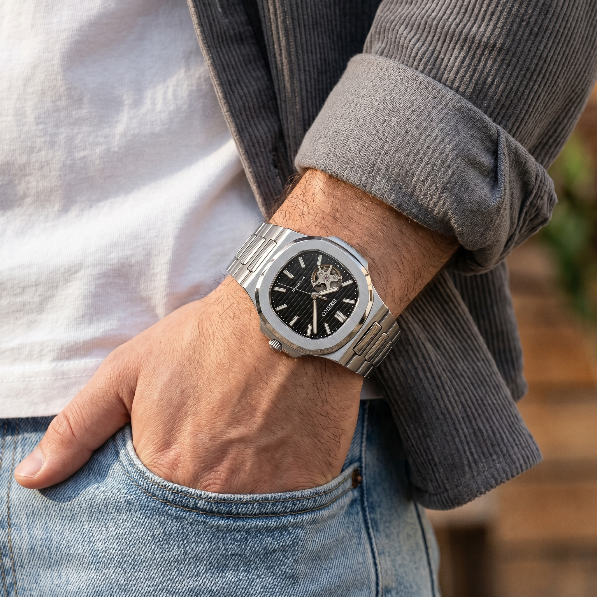 Saint Valmont Maris - BLACK (OPEN HEART) — Lifestyle wrist