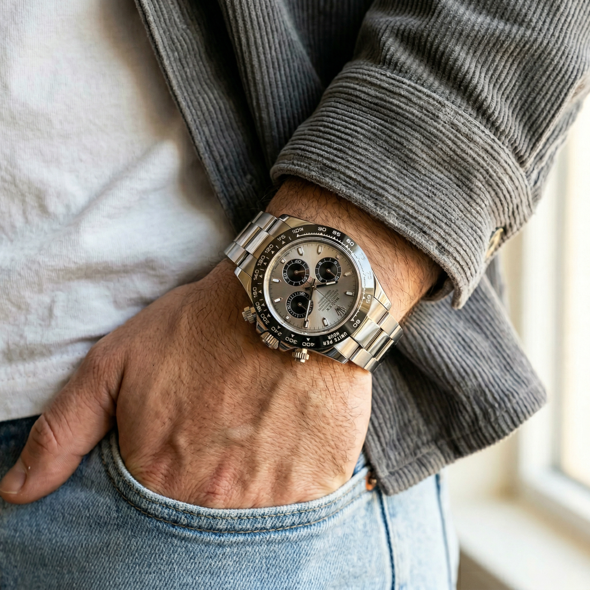 Saint Valmont Chronis - BLACK SILVER — Lifestyle wrist