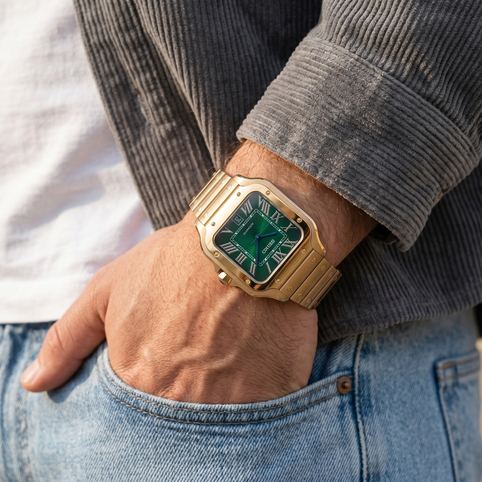 Saint Valmont Carré - GOLD & GREEN